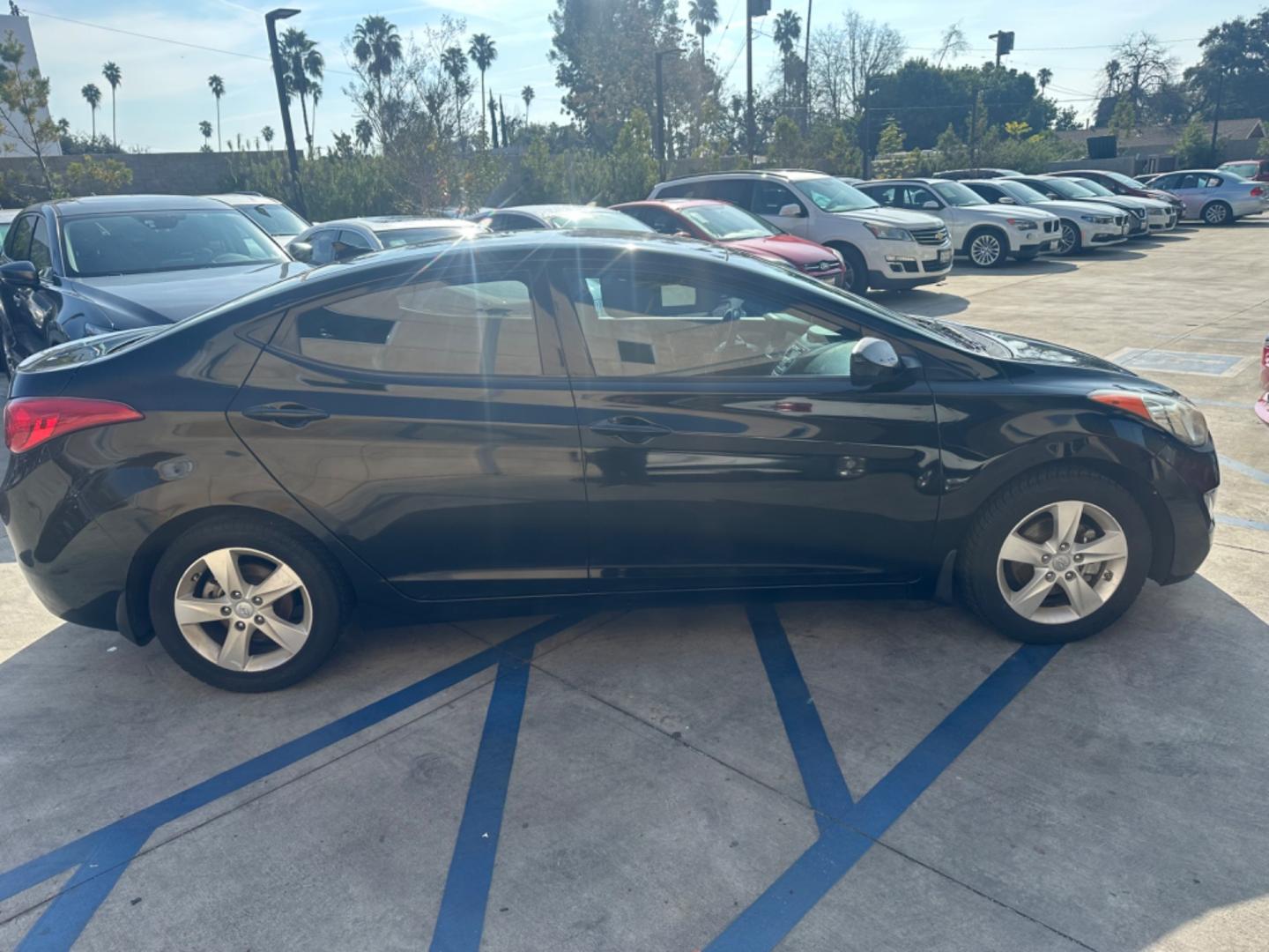 2013 Black /Black Hyundai Elantra (KMHDH4AE8DU) with an 4 Cylinder engine, Automatic transmission, located at 30 S. Berkeley Avenue, Pasadena, CA, 91107, (626) 248-7567, 34.145447, -118.109398 - Photo#5